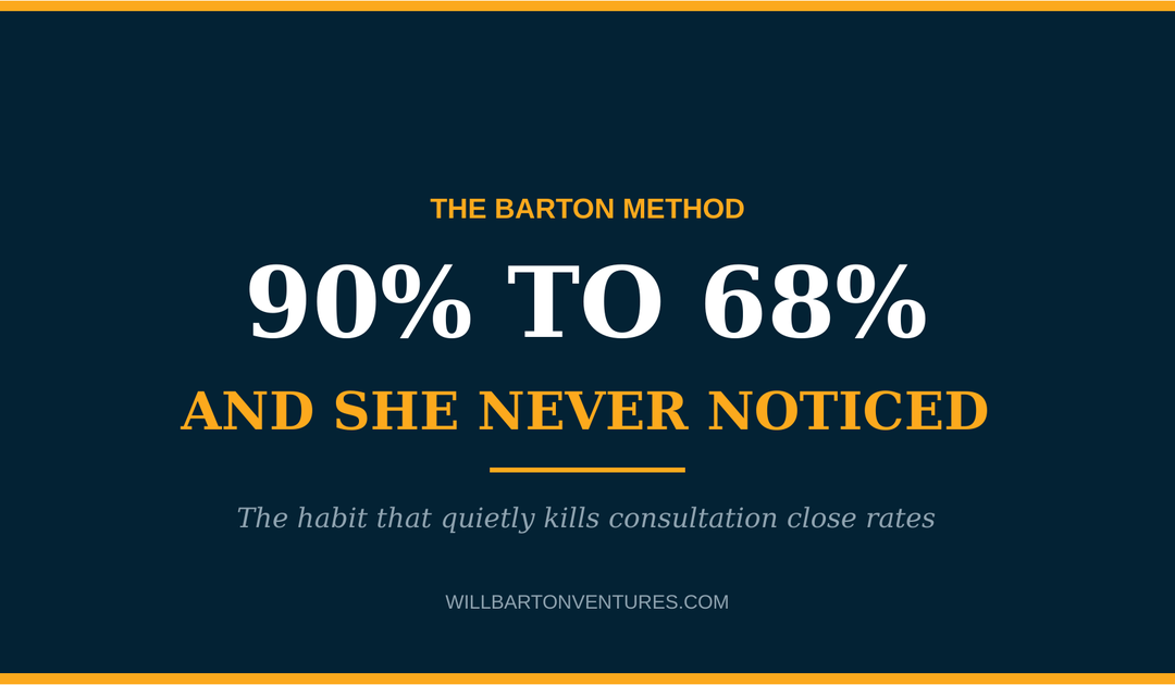 My Best Closer Dropped From 90% to 68% — And She Never Noticed