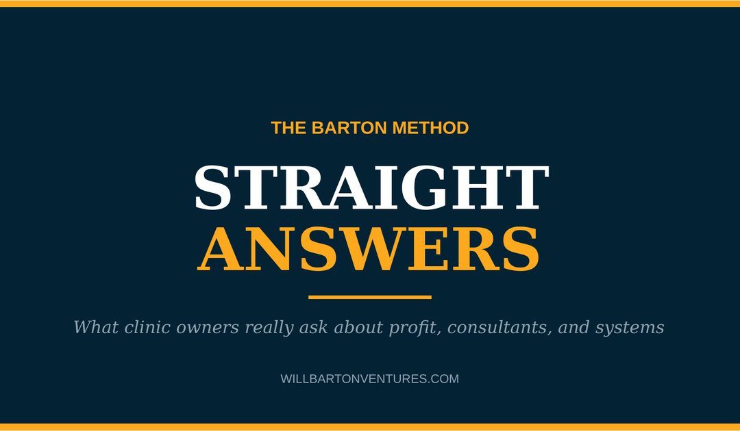 Straight Answers: What Clinic Owners Really Ask About Profit, Consultants, and Systems